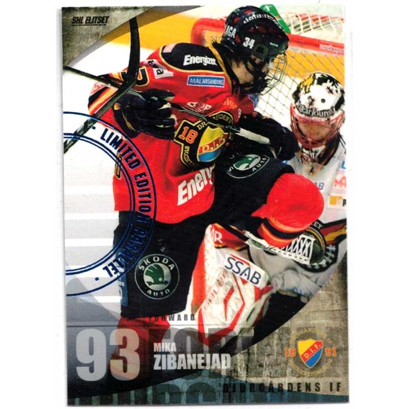 Mika Zibanejad 2011-12 SHL Limited Edition Parallel #35