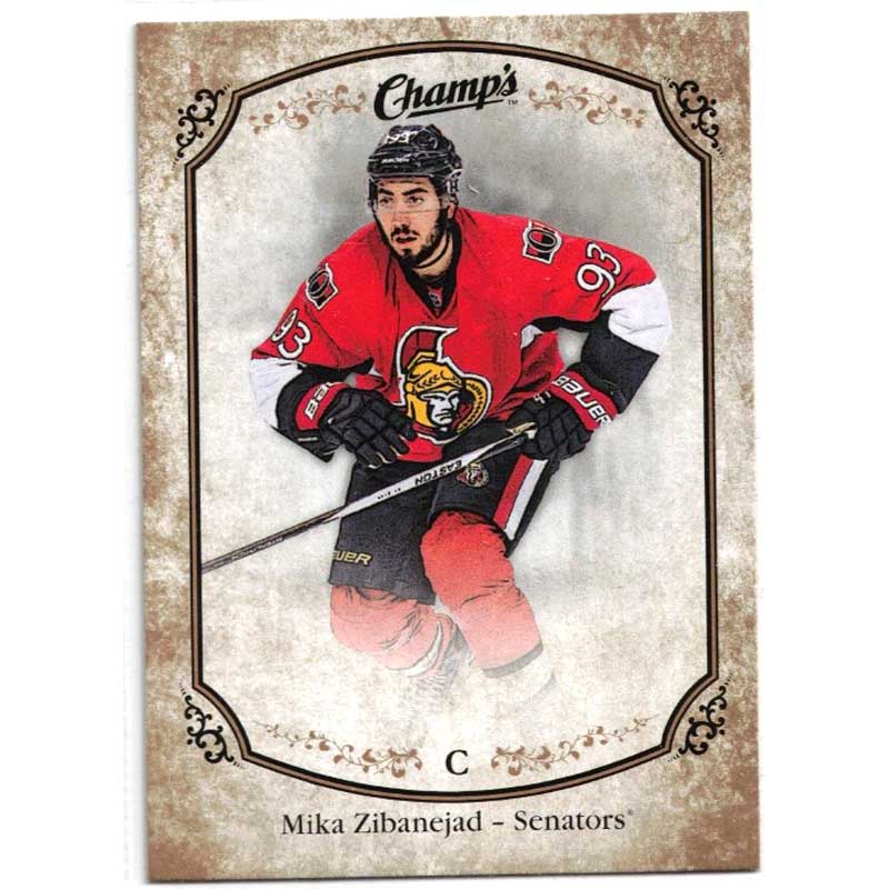 Mika Zibanejad 2015-16 Upper Deck Champ's Gold Variant Front #28 [Regular back with stats]