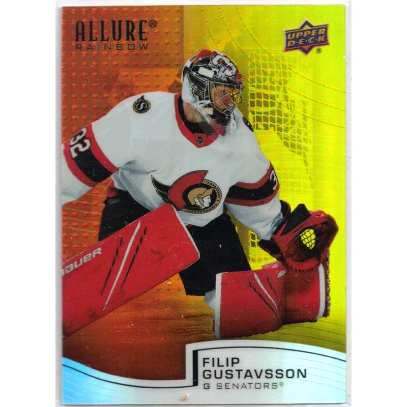 Filip Gustavsson 2021-22 Upper Deck Allure Rainbow Orange Yellow #R29