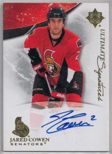Jared Cowen 2010-11 Ultimate Collection Ultimate Signatures #USJC