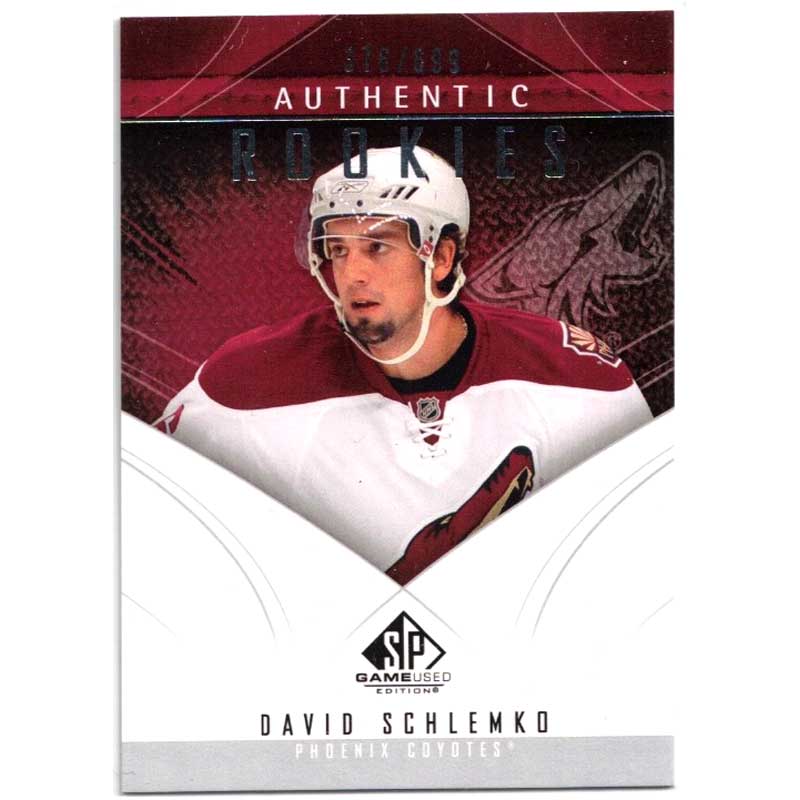 David Schlemko 2009-10 SP Game Used #171 RC /699