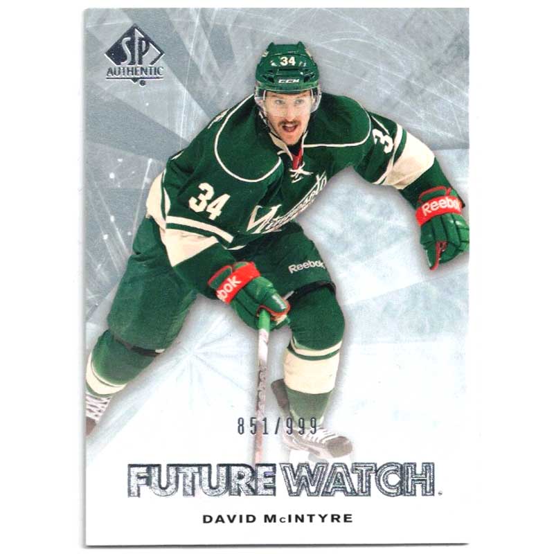 David McIntyre 2011-12 SP Authentic #198 Future Watch RC /999