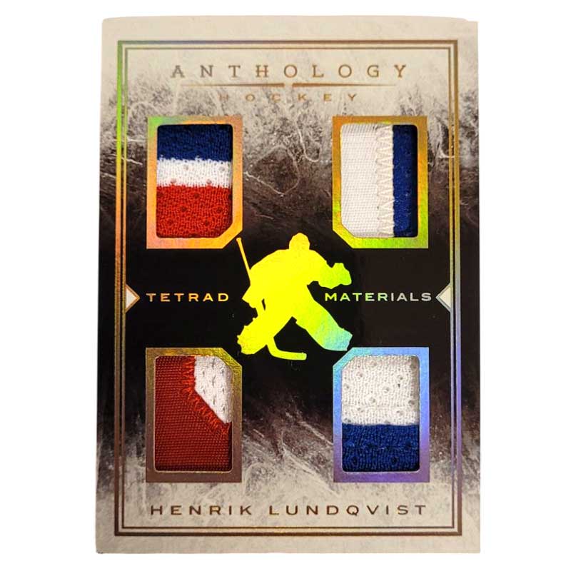 Henrik Lundqvist 2015-16 Panini Anthology Tetrad Materials #8 /299