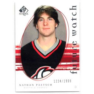 Nathan Paetsch 2005-06 SP Authentic #252 Future Watch RC /1999
