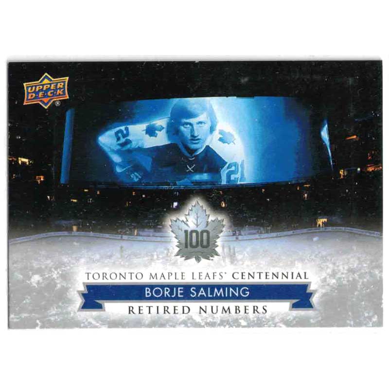 Borje Salming 2017-18 Toronto Maple Leafs Centennial #131 Retired Numbers