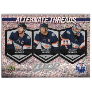 Connor McDavid / Darnell Nurse / Stuart Skinner 2023-24 Upper Deck MVP Alternate Threads #AT15
