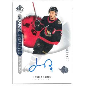 Josh Norris 2020-21 SP Authentic #162 RC /999