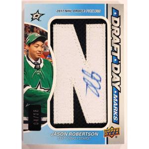 Jason Robertson "N" 2020-21 SP Game Used Draft Day Marks Rookies #DDMJR 04/35