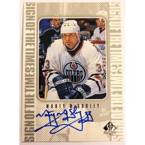 Marty McSorley 1998-99 SP Authentic Sign of the Times #MMC
