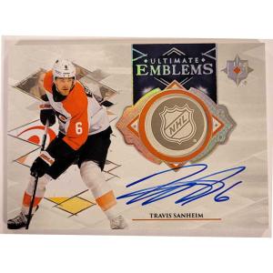 Travis Sanheim 2023-24 Ultimate Collection Ultimate Emblems Autographs #UETS