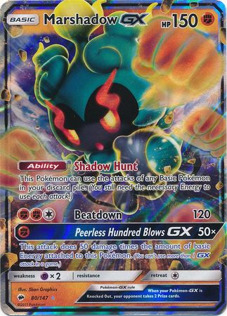 JUMBO, Marshadow GX - 80/147 (Oversized card)