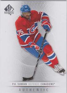 P.K. Subban 2012-13 SP Authentic #20