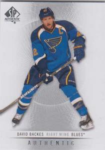 David Backes 2012-13 SP Authentic #89