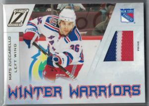 Mats Zuccarello 2010-11 Zenith Winter Warriors Materials Prime #MZ 42/50