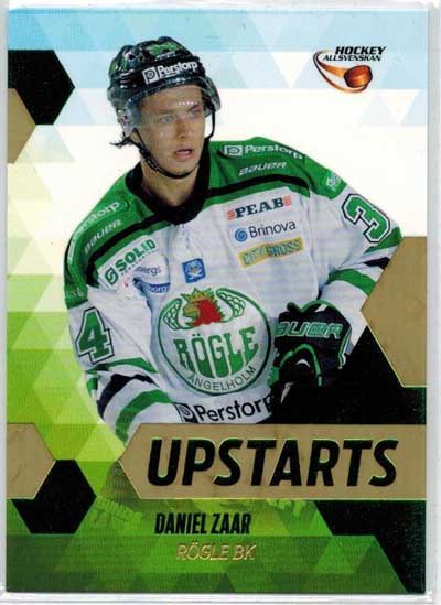 UPSTARTS PARALLEL, 2013-14 HockeyAllsvenskan #HA-US10 Daniel Zaar RÖGLE BK 07/15