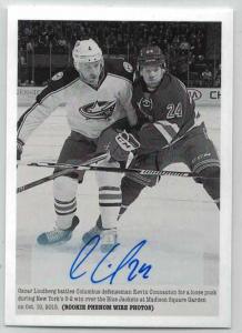 Oscar Lindberg 2015-16 Upper Deck Portfolio Autographs #304 C