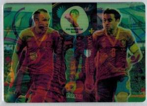 Double Trouble, 2014 Adrenalyn World Cup #414 Xavi Hernández / Andrés Iniesta
