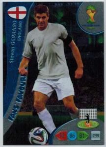 Fans Favourite, 2014 Adrenalyn World Cup #336 Steven Gerrard