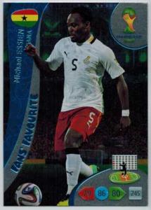Fans Favourite, 2014 Adrenalyn World Cup #339 Michael Essien