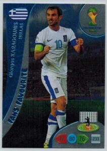 Fans Favourite, 2014 Adrenalyn World Cup #340 Giorgos Karagounis