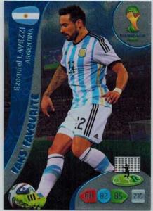 Fans Favourite, 2014 Adrenalyn World Cup #325 Ezequiel Lavezzi