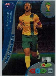 Fans Favourite, 2014 Adrenalyn World Cup #326 Lucas Neill