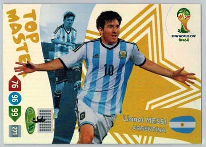 Top Master, 2014 Adrenalyn World Cup #406 Lionel Messi