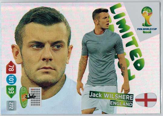 Limited Edition, 2014 Adrenalyn World Cup, Jack Wilshere