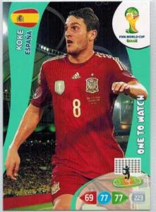 One to Watch, 2014 Adrenalyn World Cup #151 Koke