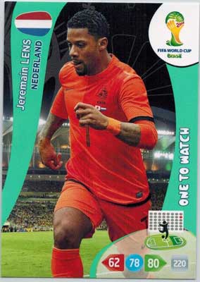 One to Watch, 2014 Adrenalyn World Cup #261 Jeremain Lens