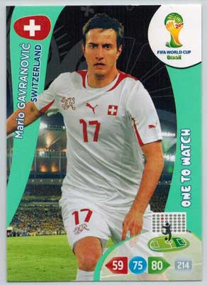 One to Watch, 2014 Adrenalyn World Cup #303 Mario Gavranovic