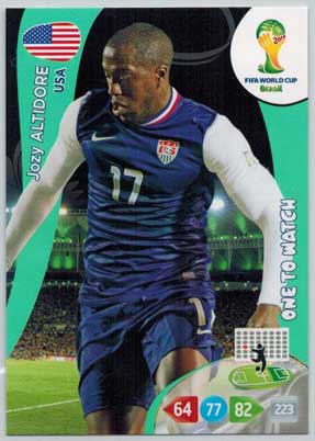 One to Watch, 2014 Adrenalyn World Cup #324 Jozy Altidore
