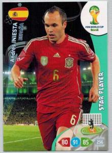 Star Player, 2014 Adrenalyn World Cup #150 Andres Iniesta