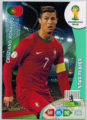 Star Player, 2014 Adrenalyn World Cup #277 Cristiano Ronaldo