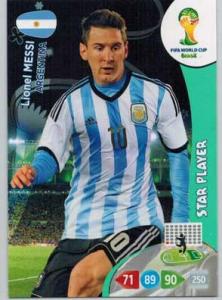 Star Player, 2014 Adrenalyn World Cup #018 Lionel Messi