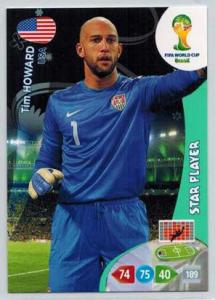 Star Player, 2014 Adrenalyn World Cup #317 Tim Howard