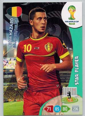Star Player, 2014 Adrenalyn World Cup #032 Eden Hazard