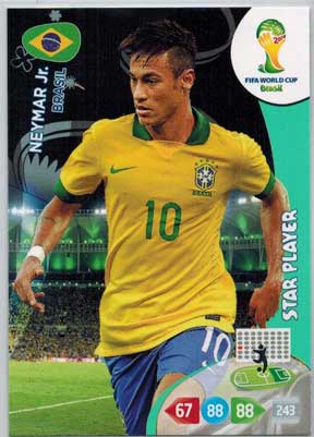 Star Player, 2014 Adrenalyn World Cup #060 Neymar Jr.