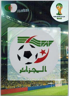 Teams Logos, 2014 Adrenalyn World Cup #001 Algerie