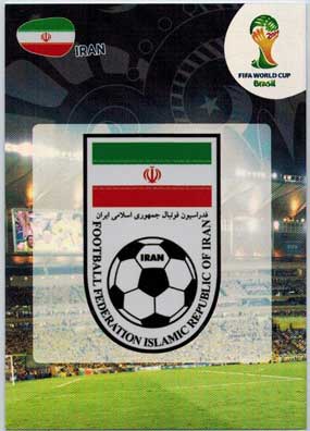 Teams Logos, 2014 Adrenalyn World Cup #202 Iran