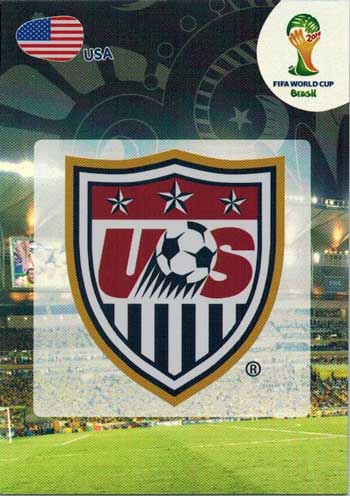 Teams Logos, 2014 Adrenalyn World Cup #316 USA