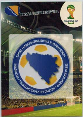 Teams Logos, 2014 Adrenalyn World Cup #037 Bosna i Hercegovina