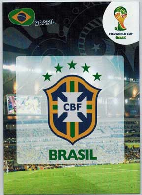 Teams Logos, 2014 Adrenalyn World Cup #046 Brasil