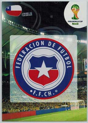 Teams Logos, 2014 Adrenalyn World Cup #067 Chile