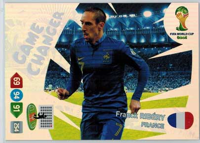 Game Changer, 2014 Adrenalyn World Cup #398 Franck Ribery