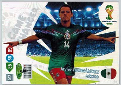 Game Changer, 2014 Adrenalyn World Cup #401 Javier Hernandez