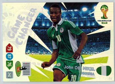 Game Changer, 2014 Adrenalyn World Cup #403 John Obi Mikel