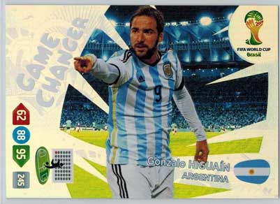 Game Changer, 2014 Adrenalyn World Cup #388 Gonzalo Higuain