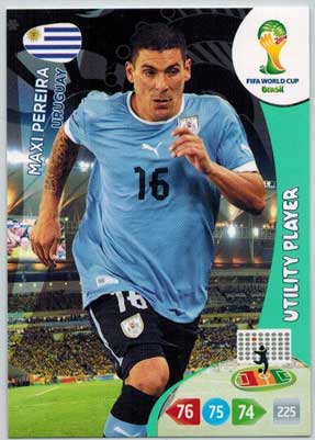 Utility Player, 2014 Adrenalyn World Cup #308 Maxi Pereira