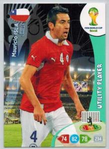 Utility Player, 2014 Adrenalyn World Cup #071 Mauricio Isla